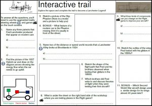 Aimed at KS2/3 this simple trail uses exhbits in the space (or on the webiste), the games and AR to allow students to discover more about Frederick Lanchester