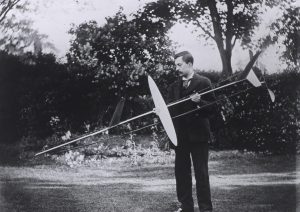 Fred and his glider design from 1894