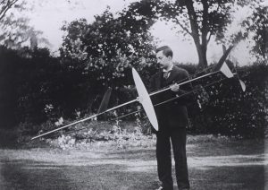 Fred and his glider design from 1894