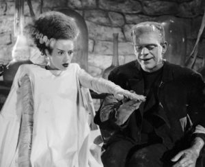 Elsa Lanchester and Boris Karloff in the Bride of Frankenstein