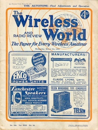 Wireless World advert for Lanchester speakers