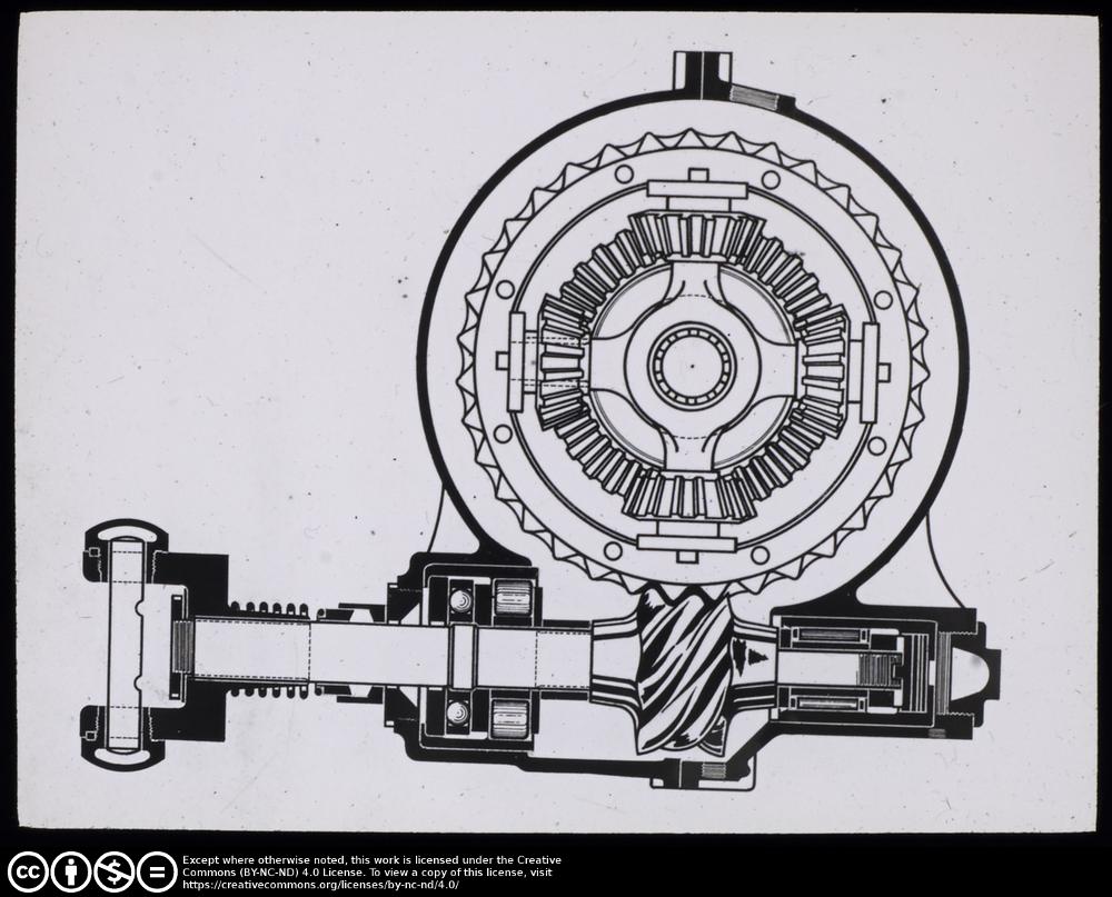 LAN-7-20 Handbook illustration showing 20 hp/28 hp worm and wheel rear drive