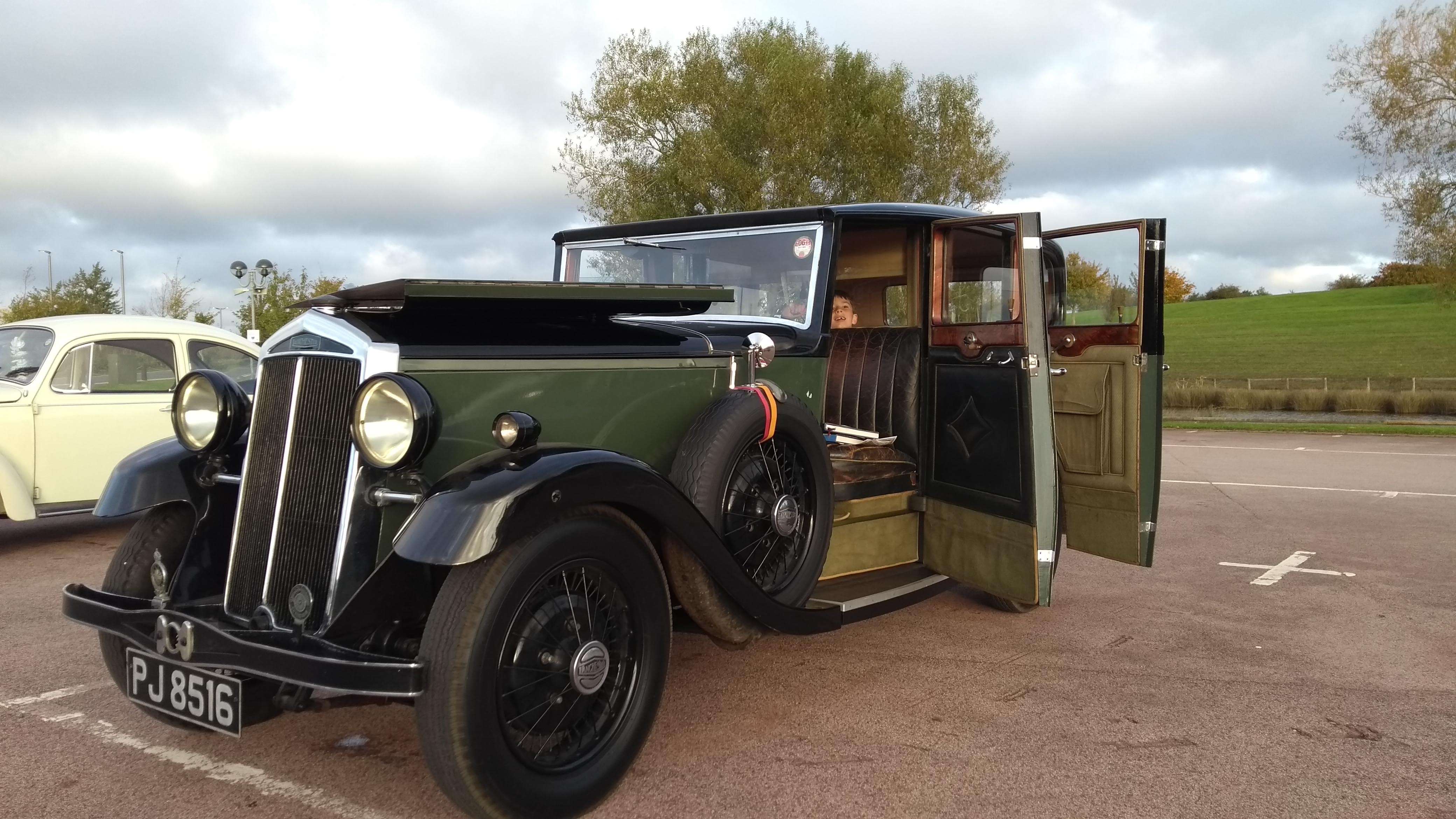 The first outing of Coventry University's 1932 Lanchester 15-18 at the British Motor Museum's first Gaydon Gathering