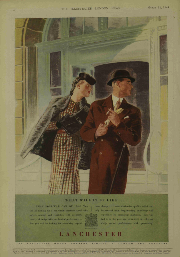 Post-war Lanchester advert