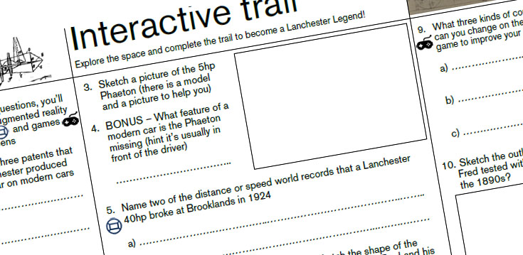 Interactive trail resources header